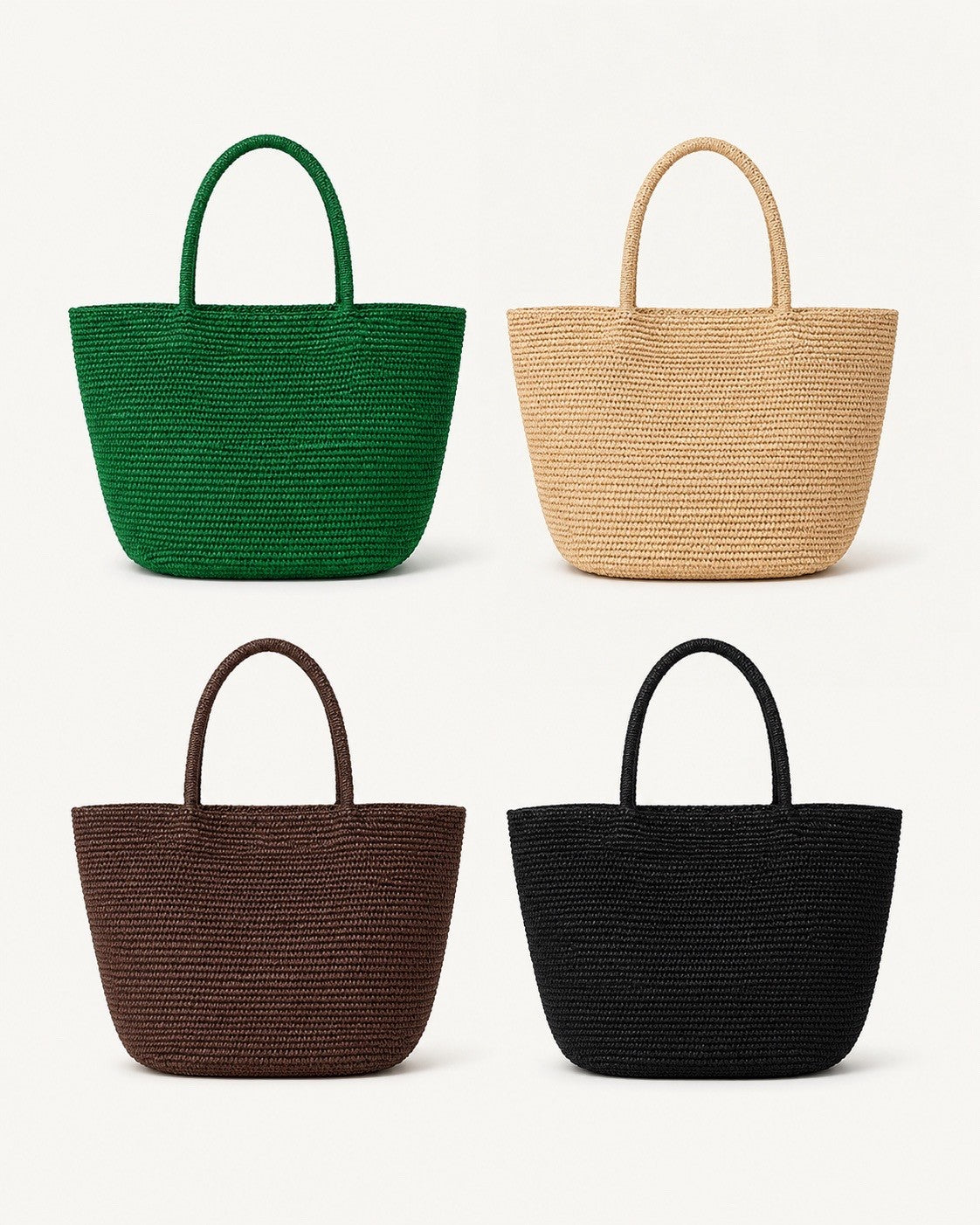 NERIA Sac en paille naturelle