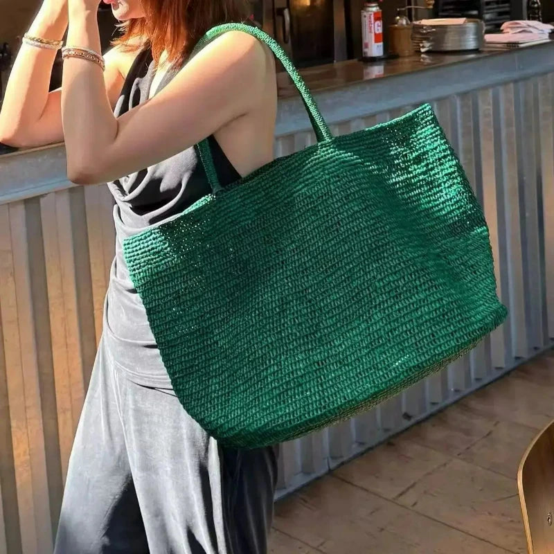 NERIA Sac en paille naturelle